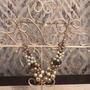 Lia Sophia multigoldtoned “pearl”women’s necklace